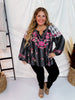 Plaid & Stripe Blouse with Embroidered Florals - Whiskey Skies - ANDREE BY UNIT