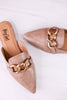 Playin For Keeps Taupe Mules - Whiskey Skies - CORKYS FOOTWEAR