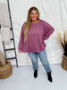 Plum Oversized Tunic Top - Whiskey Skies - ANDREE BY UNIT