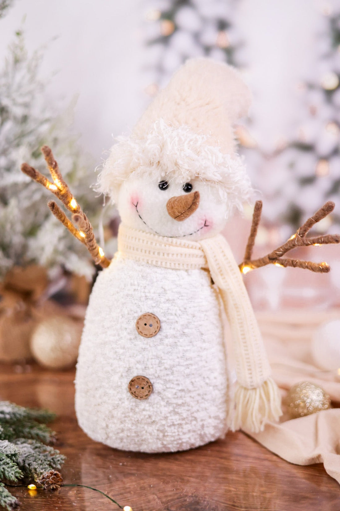 Plush LED Snowman (2 Styles) - Whiskey Skies - SULLIVANS