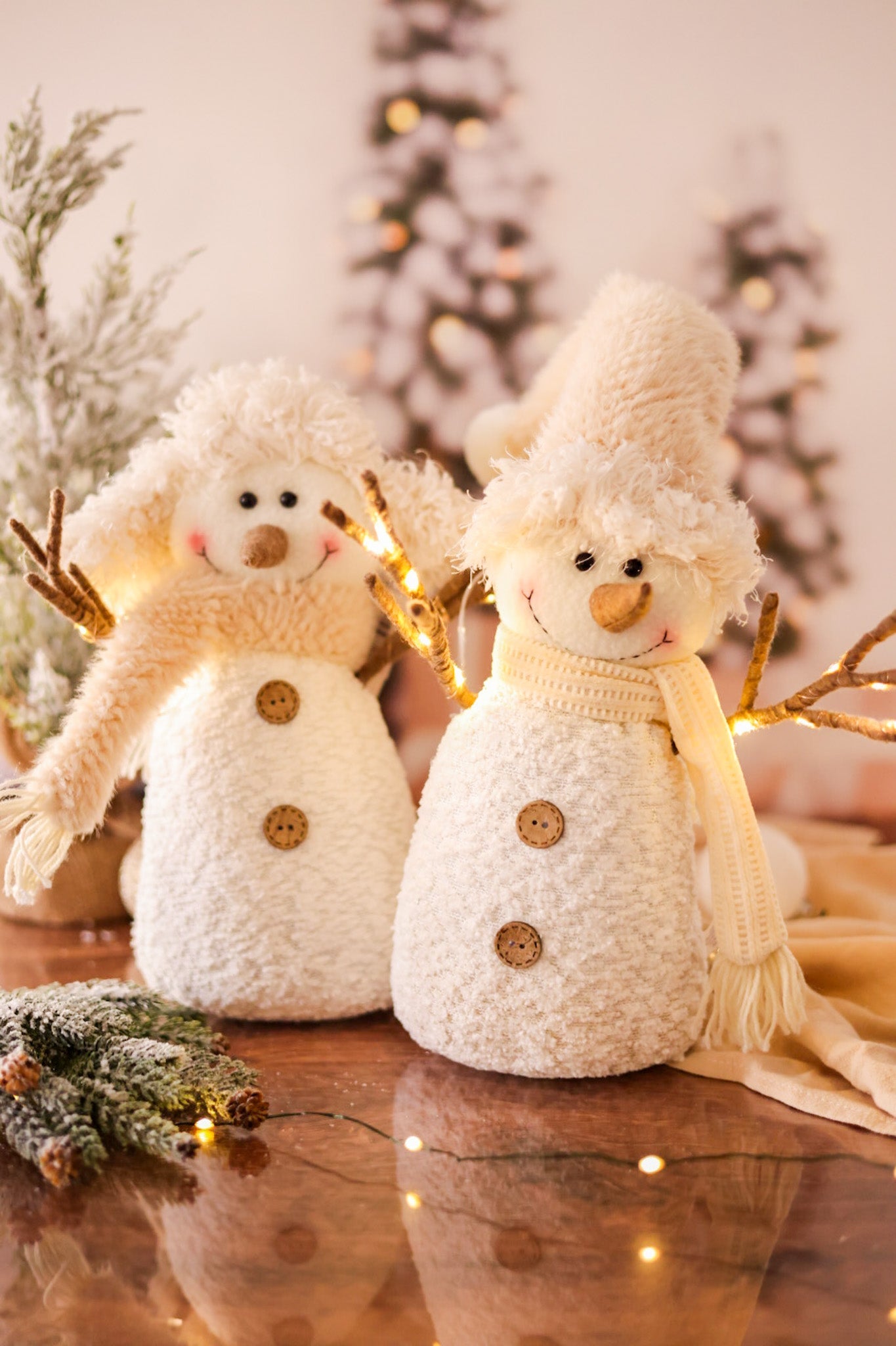 Plush LED Snowman (2 Styles) - Whiskey Skies - SULLIVANS