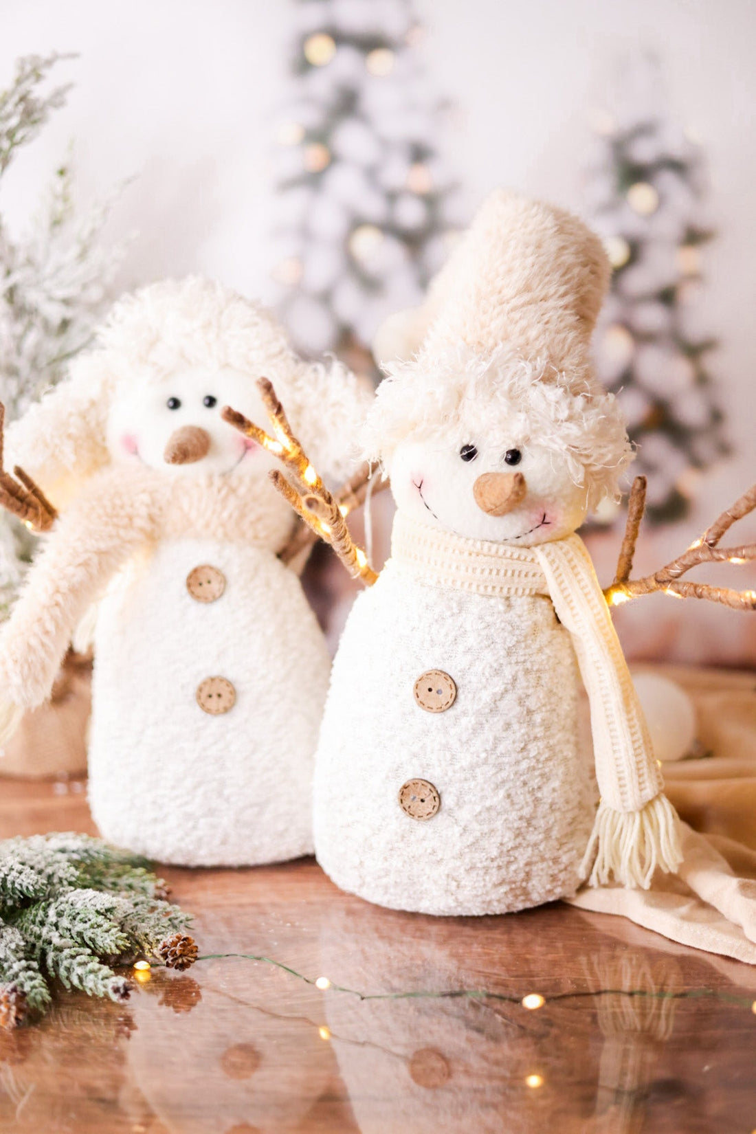 Plush LED Snowman (2 Styles) - Whiskey Skies - SULLIVANS