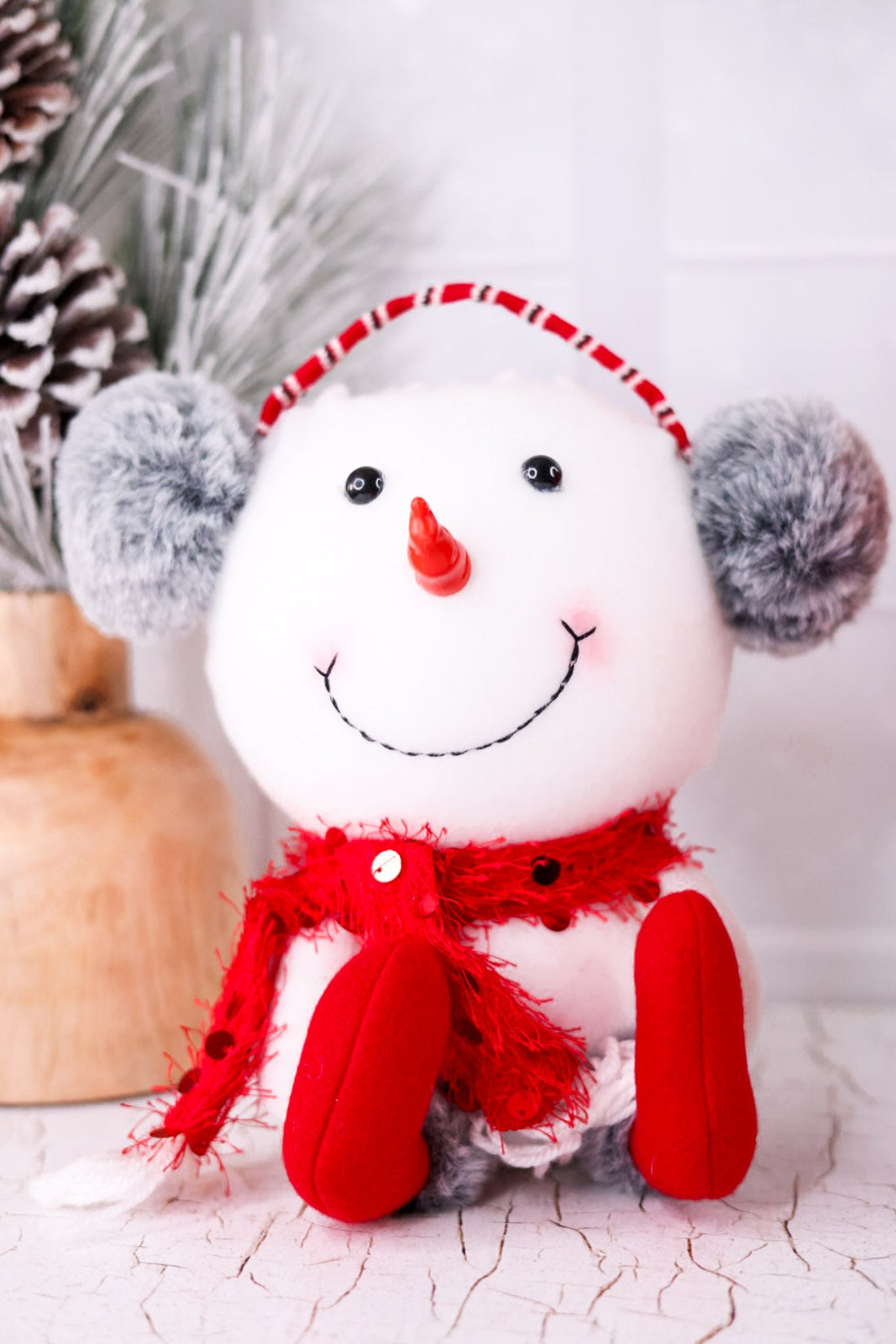 Plush Snowman Sitters (2 Styles) - Whiskey Skies - SPECIAL T IMPORTS INC