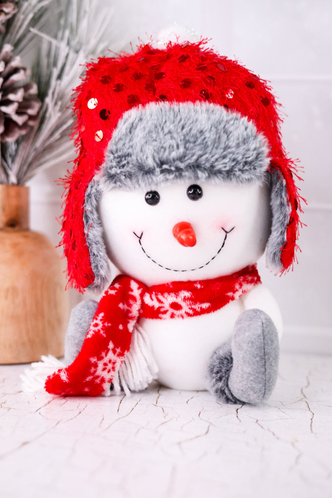 Plush Snowman Sitters (2 Styles) - Whiskey Skies - SPECIAL T IMPORTS INC