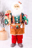 Plush Toy Shop Santa Standing Figure - Whiskey Skies - RAZ IMPORTS
