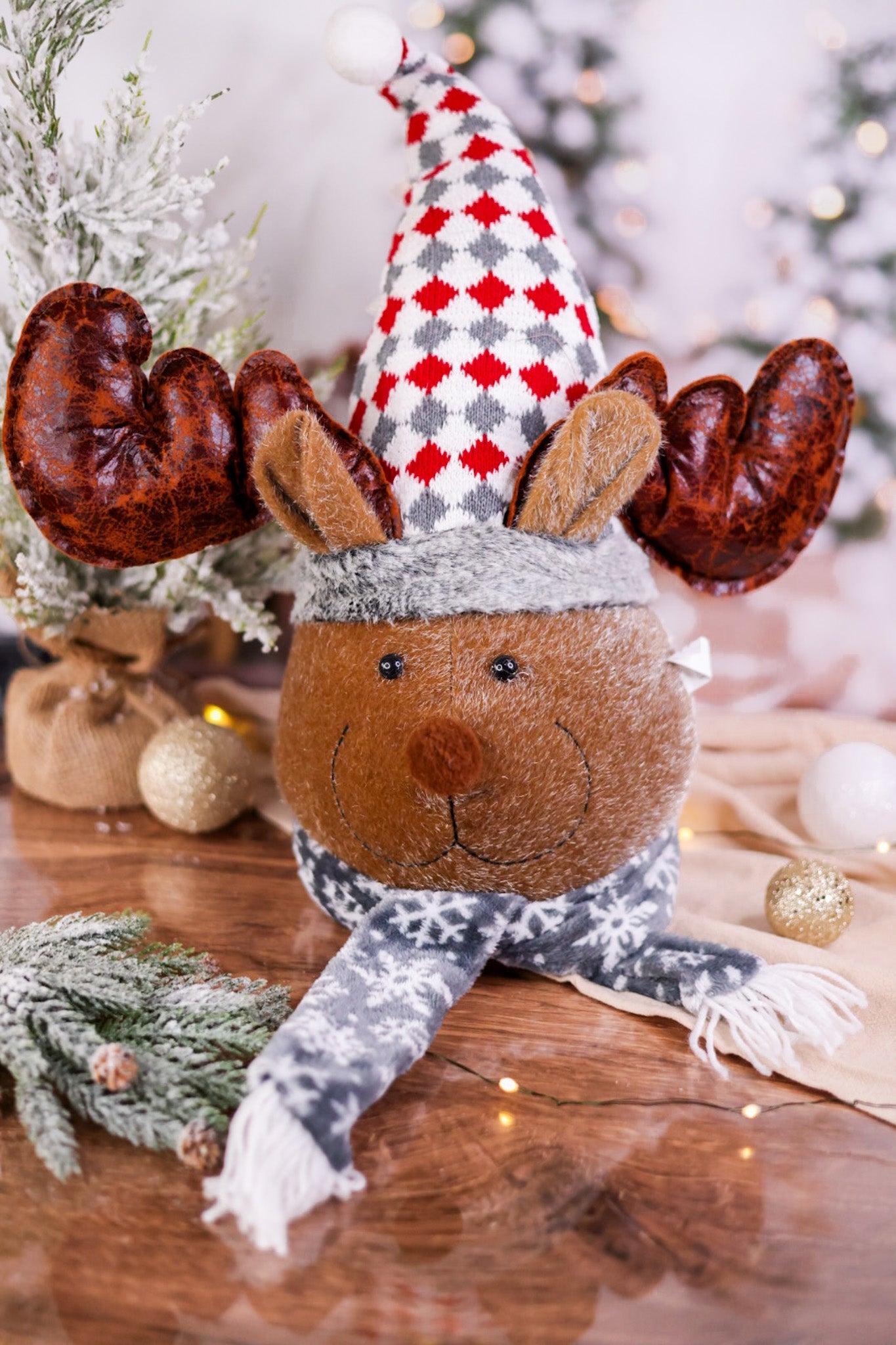 Plush Winter Moose Head Decor (Two Styles) - Whiskey Skies
