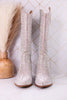 Pony Up Clear Rhinestone Wide Calve Boots - Whiskey Skies - CORKYS FOOTWEAR