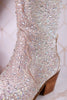 Pony Up Clear Rhinestone Wide Calve Boots - Whiskey Skies - CORKYS FOOTWEAR