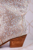 Pony Up Clear Rhinestone Wide Calve Boots - Whiskey Skies - CORKYS FOOTWEAR