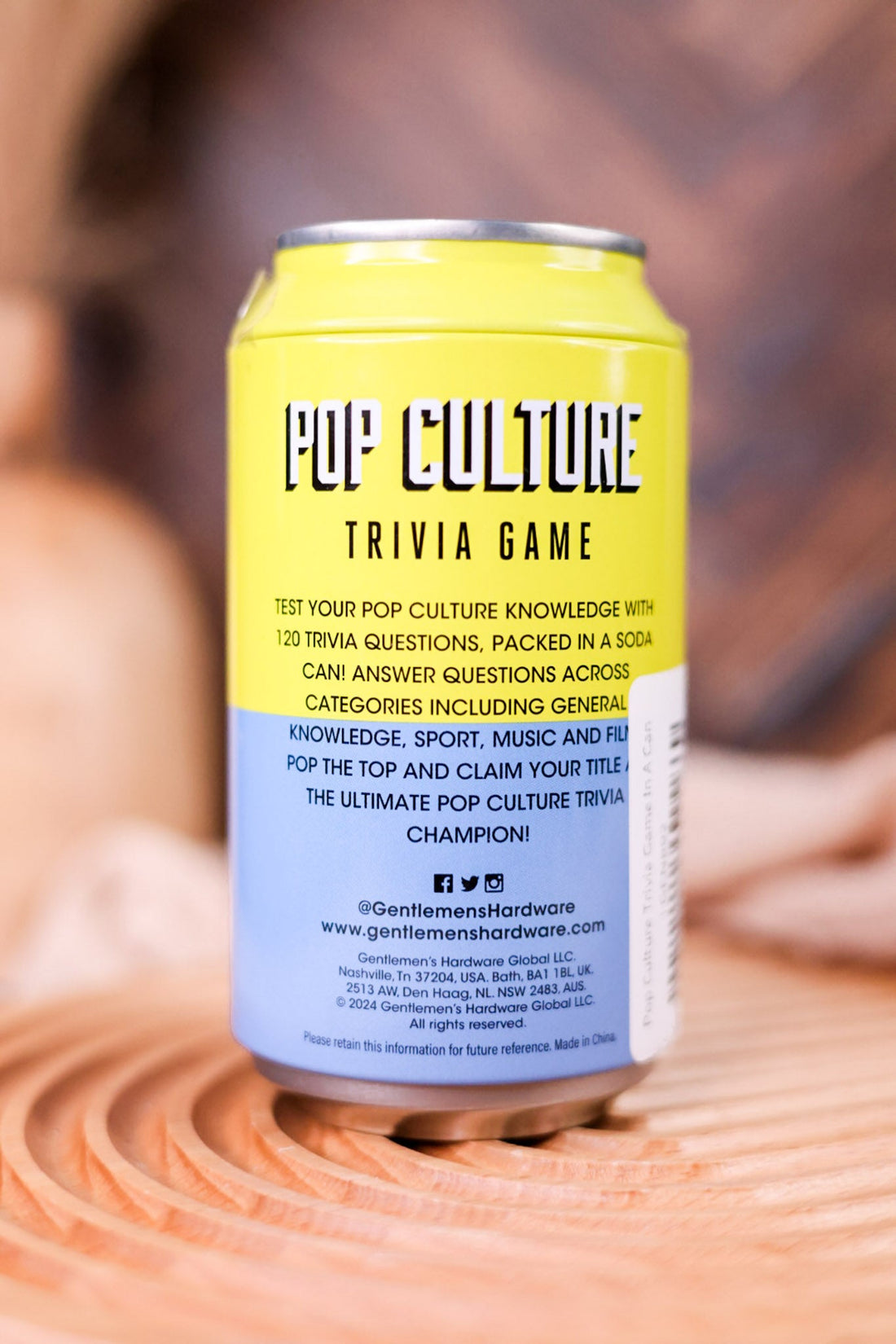 Pop Culture Trivia Game In A Can - Whiskey Skies - GENTELMEN'S HARDWARE