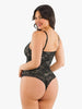 Sculpting Thong Bodysuit In Black Lace