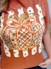 Preppy Pumpkin Short Sleeve Graphic Tee - Whiskey Skies - GLAIME
