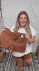 Judy Blue Mid Rise Brown Dyed Fray Hem Shorts
