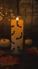7" Black & White Bat LED Pillar Candle