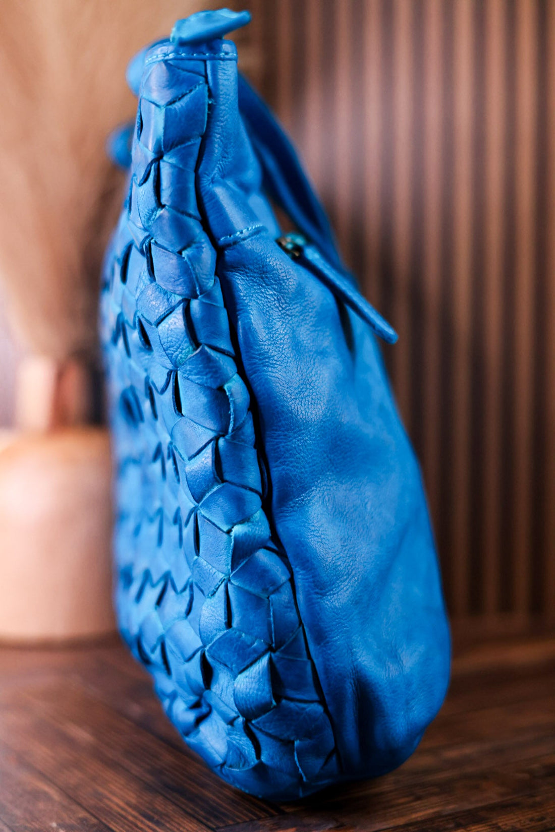 Prism Market Tote In Aqua Blue - Whiskey Skies - MYRA BAGS