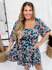 Puff Sleeve Floral Dress - Whiskey Skies - UMGEE