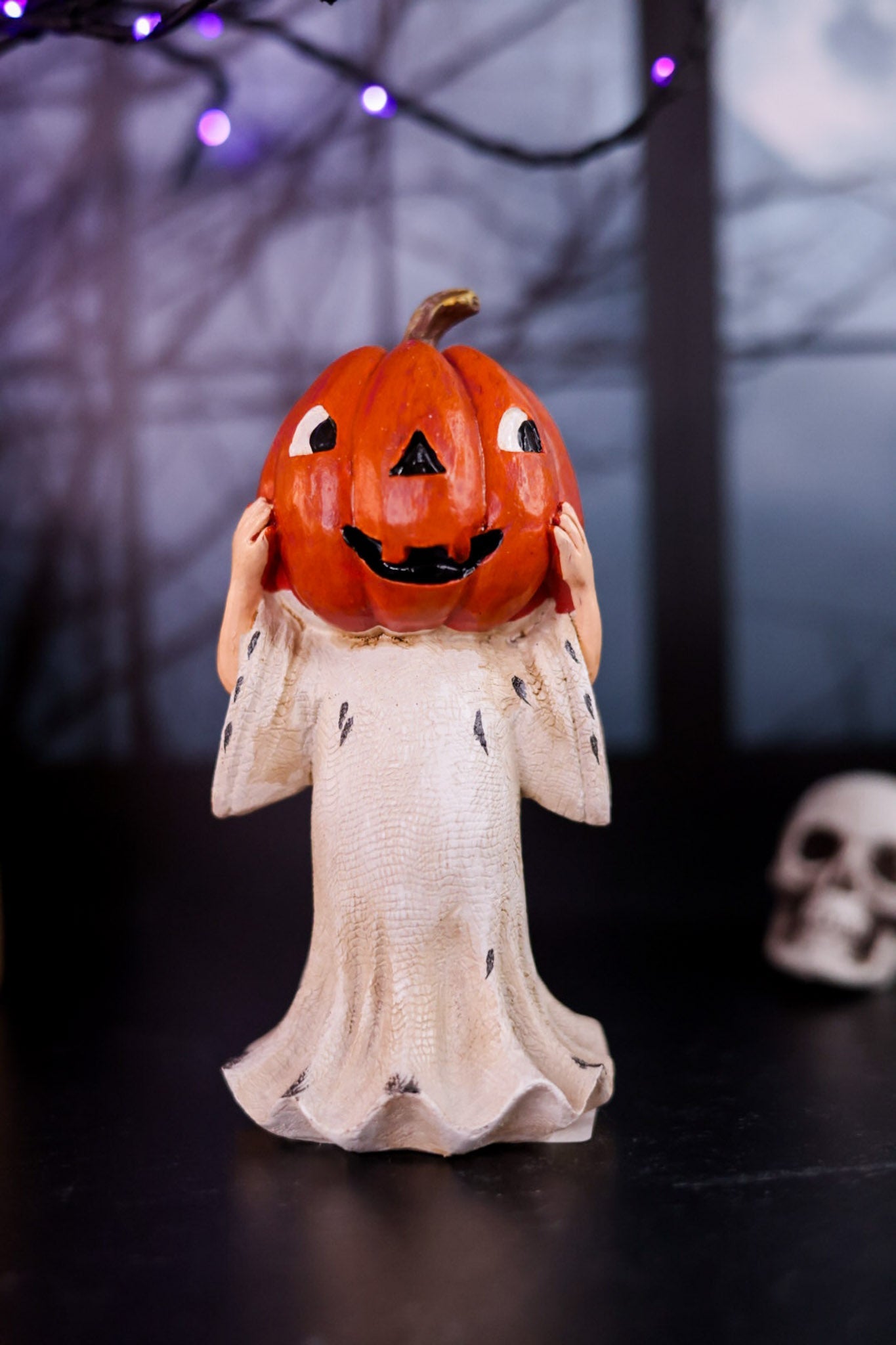 Pumpkin Head Ghost (2Styles) - Whiskey Skies - K&K INTERIORS
