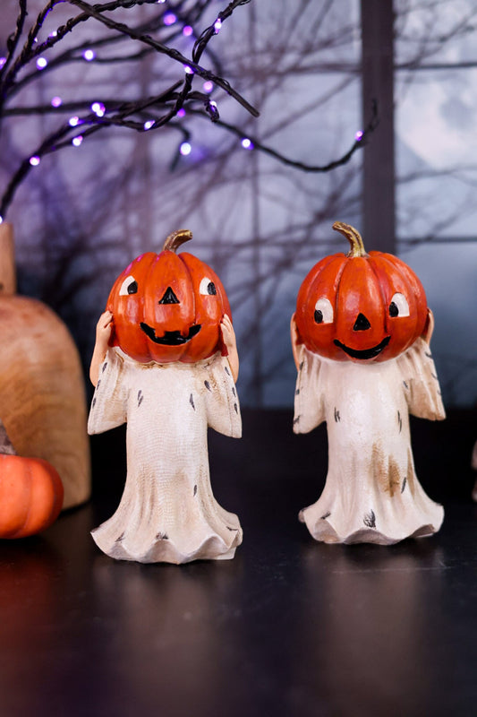 Pumpkin Head Ghost (2Styles) - Whiskey Skies - K&K INTERIORS