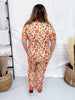 Pumpkin & Mushroom Print Short Sleeve Top & Joggers Loungewear Set - Whiskey Skies - SHIRLEY & STONE