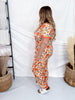 Pumpkin & Mushroom Print Short Sleeve Top & Joggers Loungewear Set - Whiskey Skies - SHIRLEY & STONE