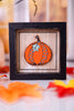 "Pumpkin/Hello" Reversible Wood Framed Sign - Whiskey Skies - ADAMS & CO