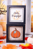 "Pumpkin/Hello" Reversible Wood Framed Sign - Whiskey Skies - ADAMS & CO