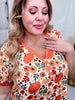 Pumpkins & Mushrooms Print Loungewear Night Dress - Whiskey Skies - SHIRLEY & STONE
