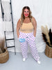 Purple and White Checkered "Home Body" Lounge Pants - Whiskey Skies - BRIEF INSANITY