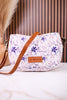 Purple Cottage Rose Crossbody Bag - Whiskey Skies - MYRA BAGS