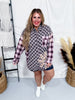 Purple Floral Plaid Button Front Top - Whiskey Skies - BLUEVELVET