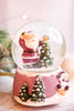 Purple Snowglobe With Santa & Christmas Tree - Whiskey Skies - YOUNG'S INC