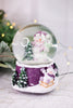 Purple Snowglobe With Snowman & Christmas Tree - Whiskey Skies - YOUNG'S INC