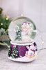 Purple Snowglobe With Snowman & Christmas Tree - Whiskey Skies - YOUNG'S INC
