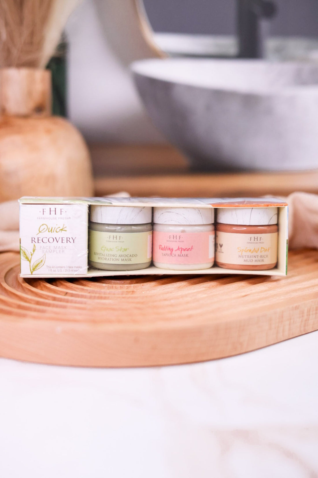 Quick Recovery Face Mask Sampler Set Of Three - Whiskey Skies - FARMHOUSE FRESH
