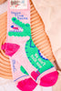 Quiet Time Crew Socks - Whiskey Skies - BLUE Q