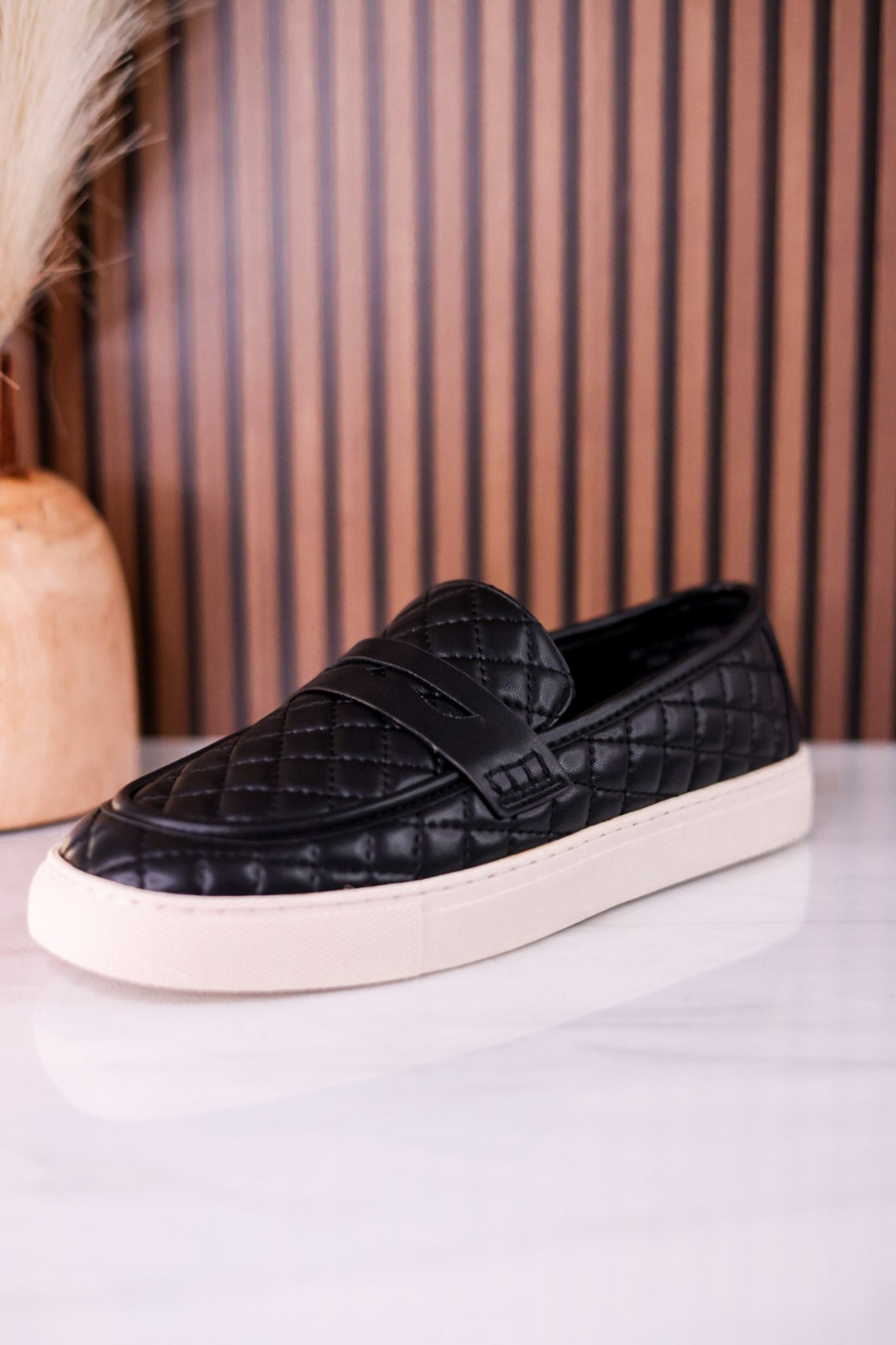 Quilty As Charged Black Loafers - Whiskey Skies - CORKYS FOOTWEAR