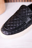 Quilty As Charged Black Loafers - Whiskey Skies - CORKYS FOOTWEAR