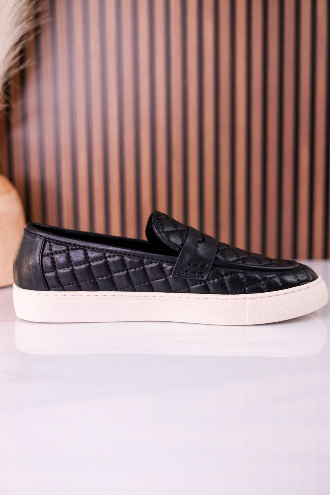 Quilty As Charged Black Loafers - Whiskey Skies - CORKYS FOOTWEAR
