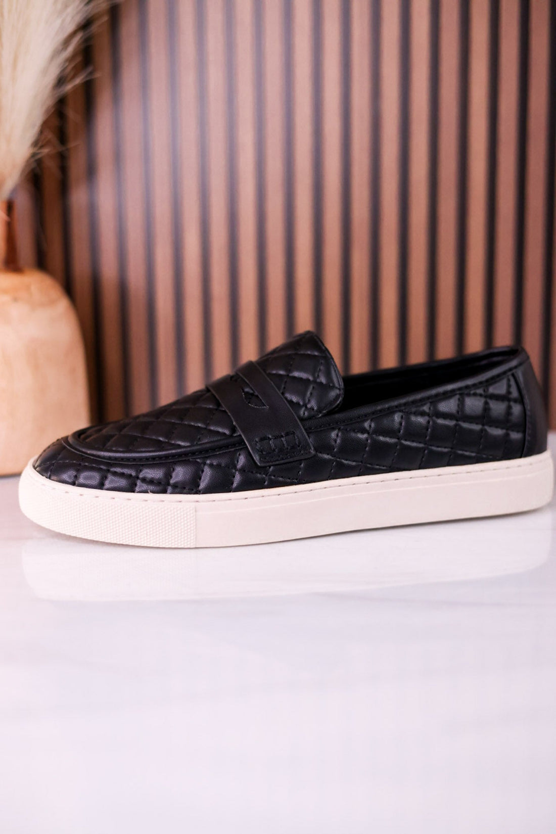 Quilty As Charged Black Loafers - Whiskey Skies - CORKYS FOOTWEAR