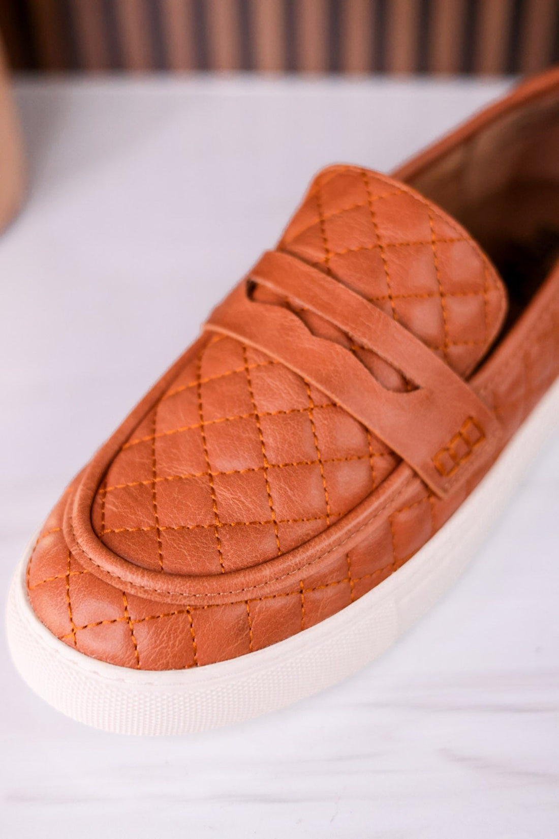 Quilty As Charged Cognac Loafers - Whiskey Skies - CORKYS FOOTWEAR