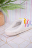 Rainbow Checker Slippers - Whiskey Skies - LIVING ROYAL