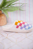 Rainbow Checker Slippers - Whiskey Skies - LIVING ROYAL