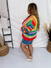 Rainbow Colorblock Cardigan - Whiskey Skies - DAVI & DANI
