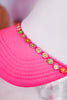Rainbow Daisy Trucker Hat Chain - Whiskey Skies - VIBES HAT COMPANY