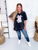 Rainbow Ghost Graphic Short Sleeve T-Shirt - Whiskey Skies - JOCO INK GRAPHIC APPAREL