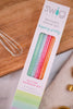 Rainbow Glitter Reusable Straw Set - Whiskey Skies - SWIG LIFE