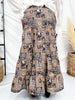 Ranch Rags Tiered Maxi Skirt With Western Print - Whiskey Skies - 2 FLY CO.
