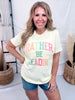 "Rather Be Reading" Pale Yellow Graphic Tee - Whiskey Skies - H+P WHOLESALE