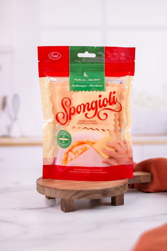 Ravioli Shaped Compressed Sponges - Whiskey Skies - FRED AND FRIENDS