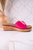 "Reality" Pink Crocodile Textured Sandals - Whiskey Skies - CORKYS FOOTWEAR